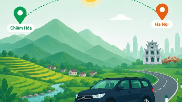 Xe ghép Chiêm Hóa Hà Nội giá từ 250k