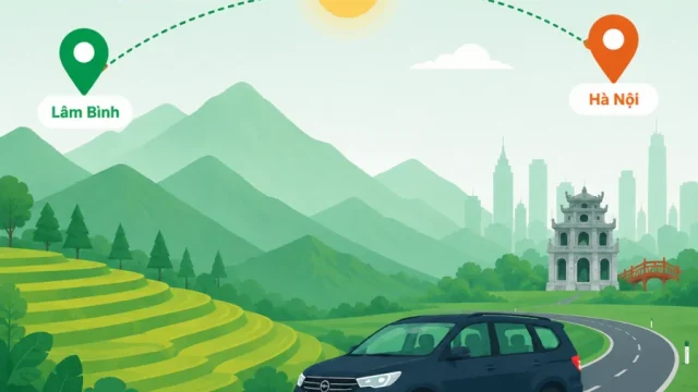 Xe ghép Lâm Bình Hà Nội đón tận nhà